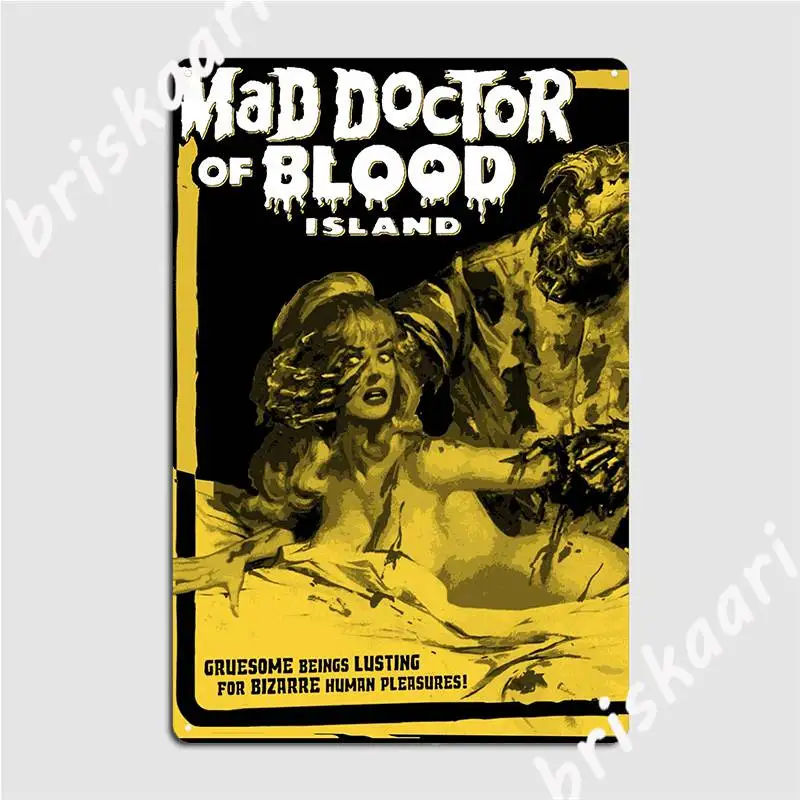 The Mad Doctor Of Blood Island Poster Metal Platform Club Home Garage Club Personalizza Wall Decor Tin Sign Poster