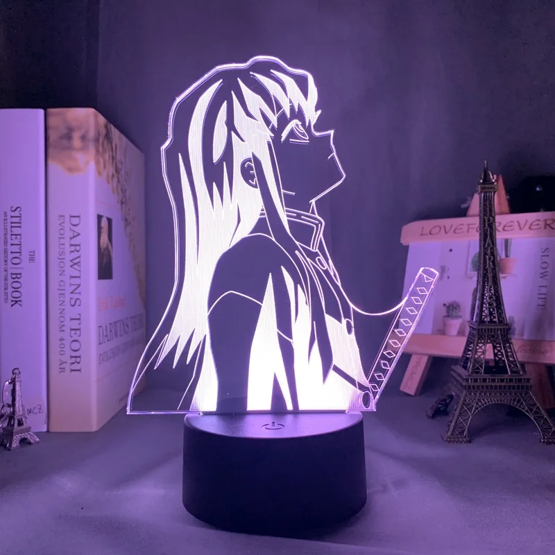 nite light Kimetsu no Yaiba Muichiro Tokito Led Night Light for Bedroom Decor Gift Nightlight Anime 3d Lamp Muichiro Tokito Demon Slayer portable night light