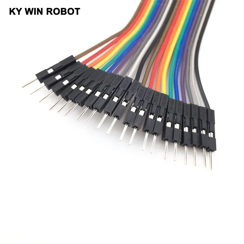 20 шт. dupont кабель Перемычка провода линия мужчин и женщин 10 см 2 54 мм 1P для arduino DIY