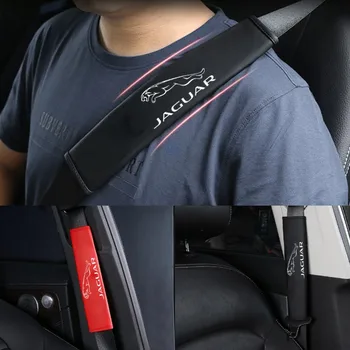 

Car Safety Belt Cover Seat Shoulder Pad Auto Case for Jaguar XF XK XE XJ F Type E-type F Pace Epace TypeX TypeS XKR XJS XJL XFL