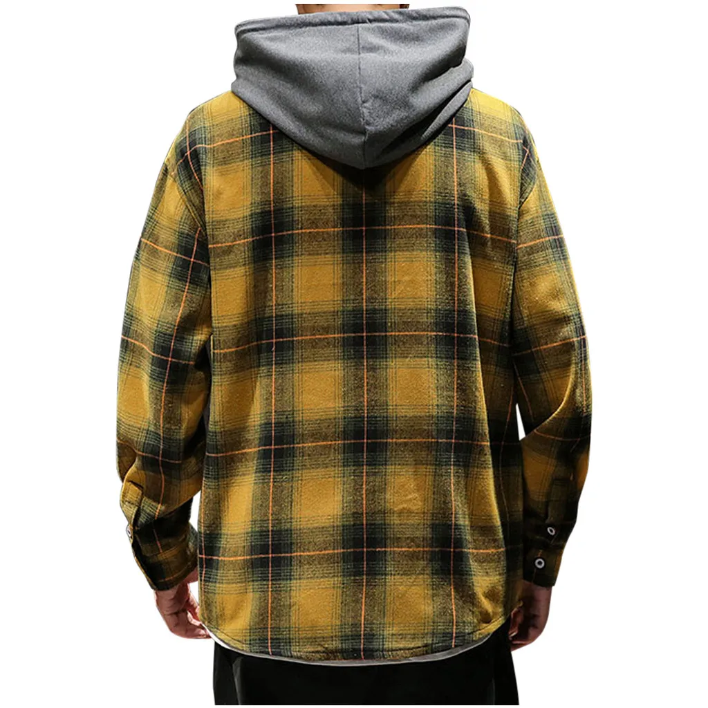 SAGACE, клетчатая рубашка с принтом, мужские рубашки, новая летняя мода, Chemise Homme, мужская клетчатая рубашка, рубашка с длинным рукавом, Мужская блузка, 26 июля