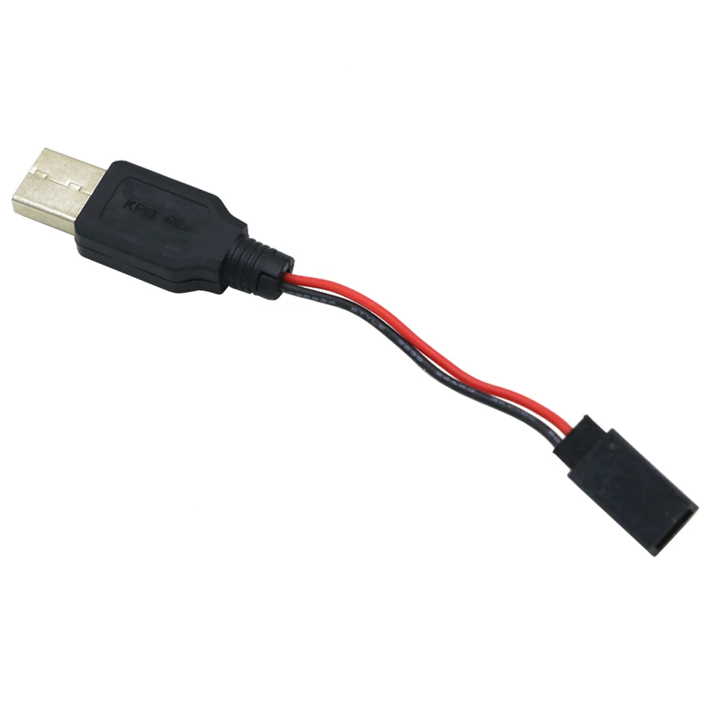 Câble chargeur batterie lithium 3.7V USB vers JST/SM/Futaba