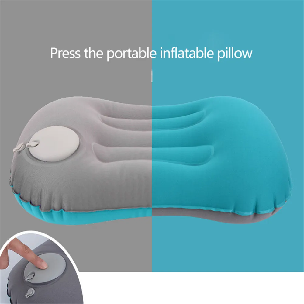 Подушка для кемпинга, надувная подушка для путешествий, мягкая подушка для автомобиля, самолета, для улицы, поясничная Подушка