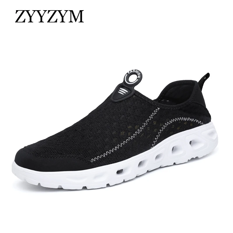 

Spring Summer Fashion Sneakers Men Casual Shoes Air Mesh Shoes Men Lightweight Breathable Slip-on Flats Men Outdoor Wading Shoes