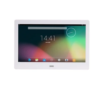 

Fashion design white 10 inch IPS wireless screen Android battery operated digital photo frame with WIFI browser