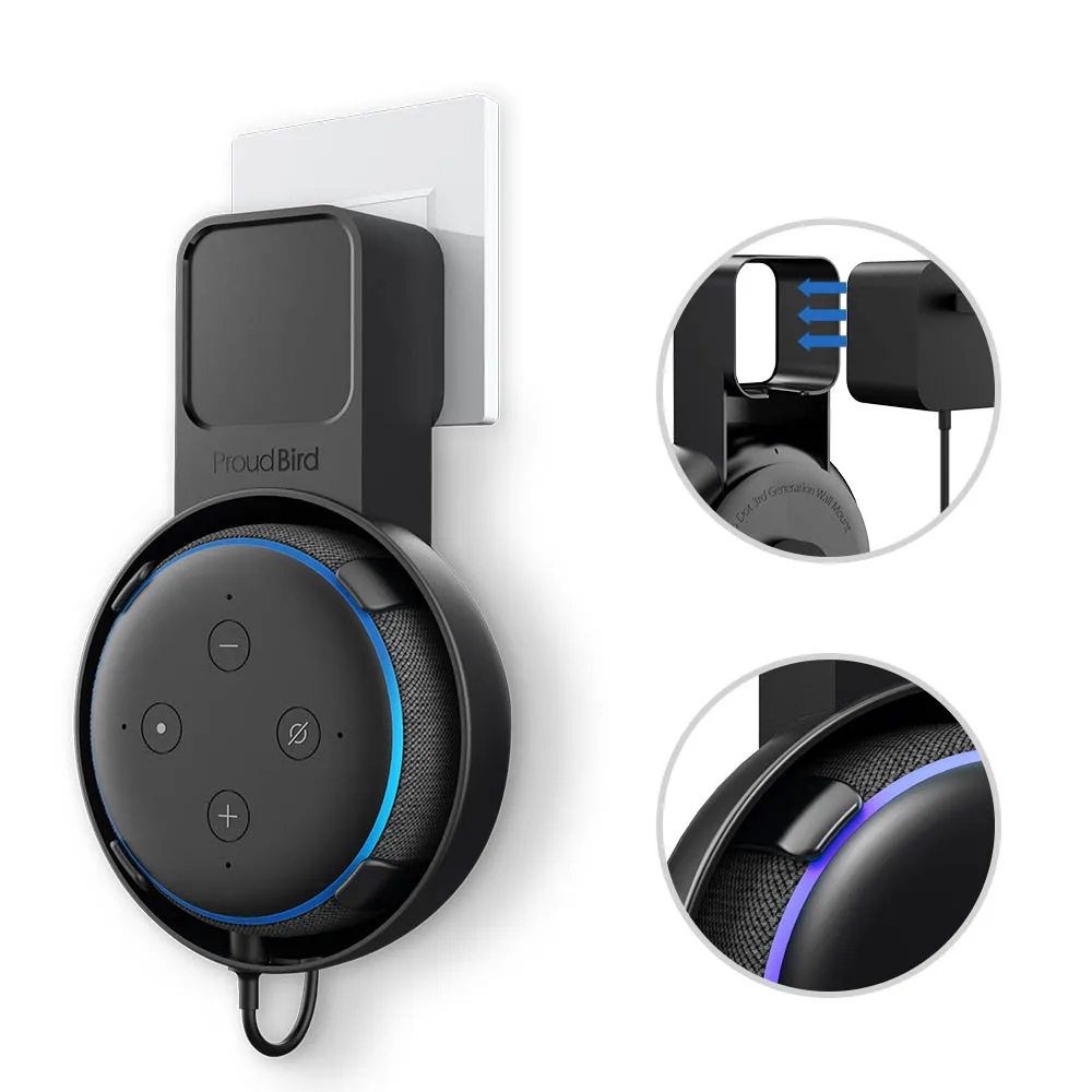 génération plat m7 Prise Électrique Mur Support Support Pour Amazon Alexa Echo Dot 3 
