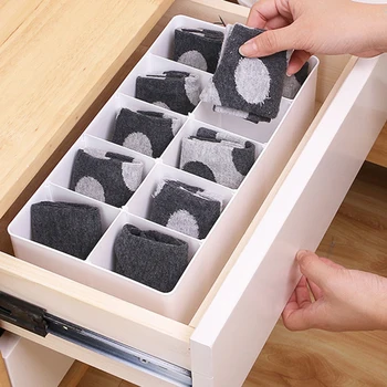 

2019 NEW Arrival Separate Underwear Storage Box Underwear Sorting Box Drawer Socks Storage Box Home Plastic Storage Box