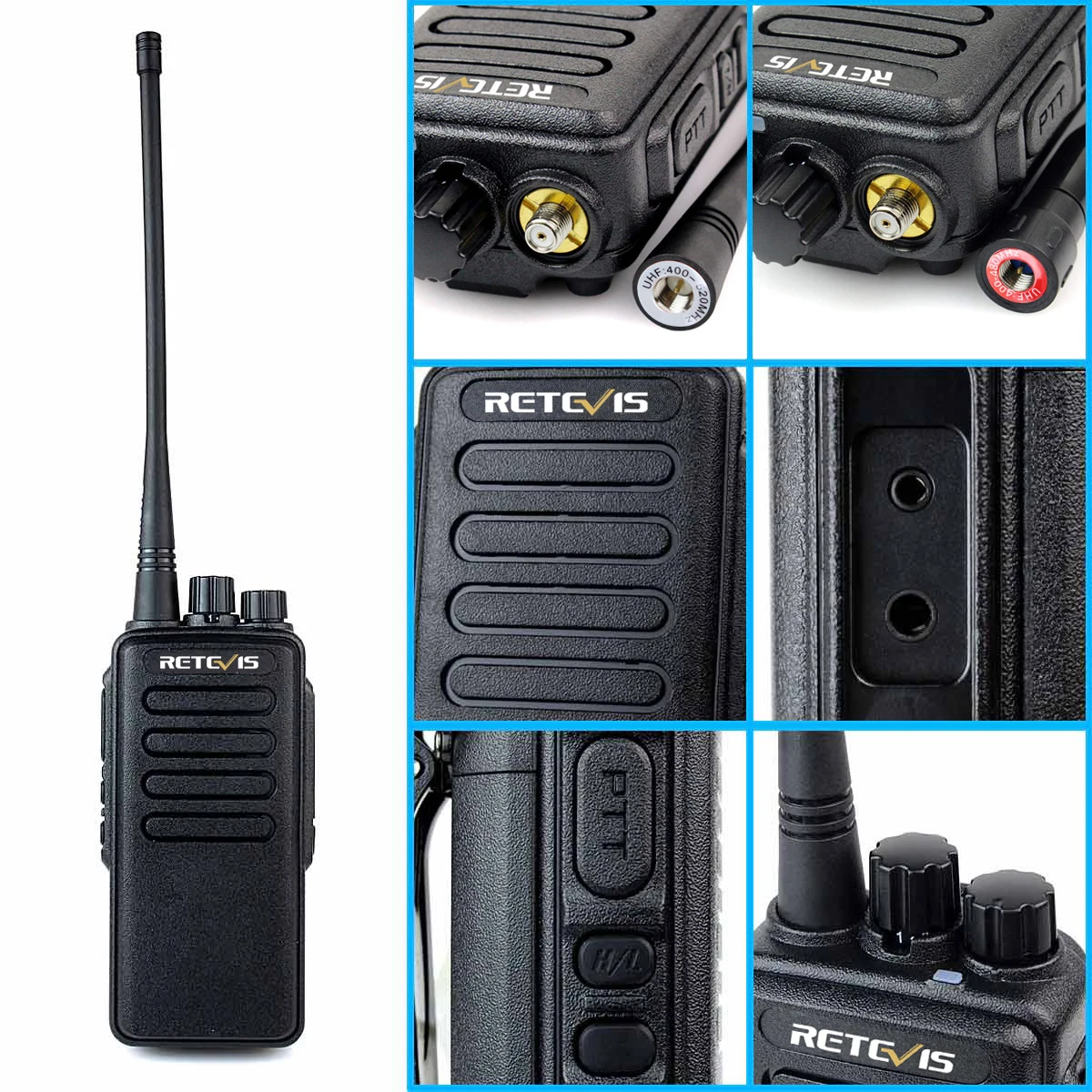 Высокая мощность 10 Вт Профессиональная рация Retevis RT1 VHF(или UHF) VOX 3000 мАч две антенны двухстороннее радио приемопередатчик Comunicador