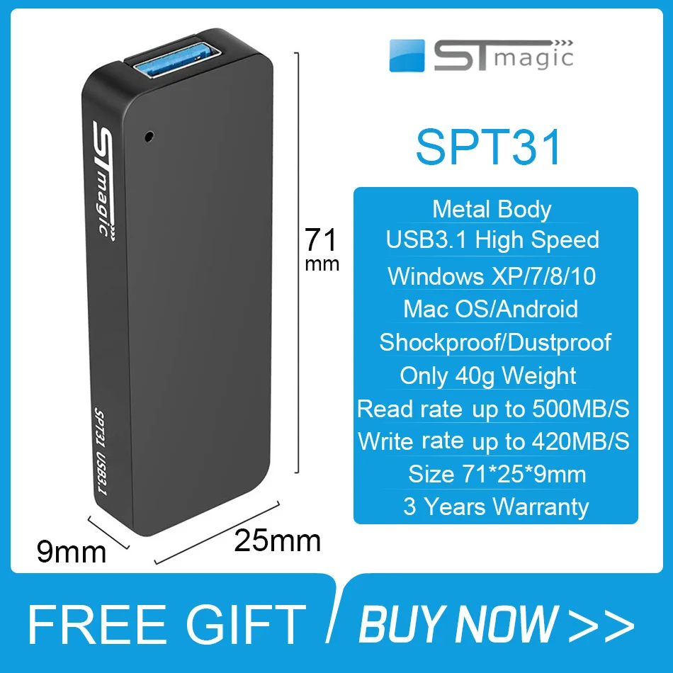STmagic  SSD USB3.1 USB3.0 128GB 256GB 512GB 1 ׶Ʈ 2 ׶Ʈ, ϵ ̺ ̴ ޴ ָ Ʈ Ż    