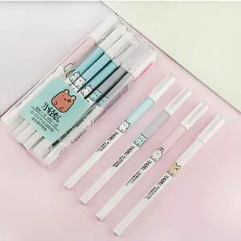 

1pc Kawaii Random Gel Pens Animals Cat Rabbit Pattern Ball Wholesale Pens Office Black School Roller Supplies Ink Stationery