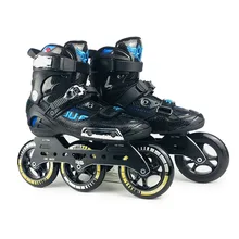 War Wolf скоростные роликовые коньки с полуподошвой, роликовые туфли с высоким голеностопом, 3*110 мм шасси для уличных гонок, SH59
