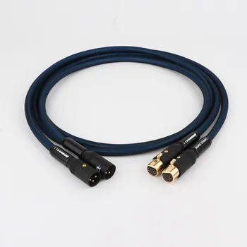 

Hi-End Type 5N OFC Pure Copper silver plated 2 XLR Male to 2 XLR Female Interconnect Cable