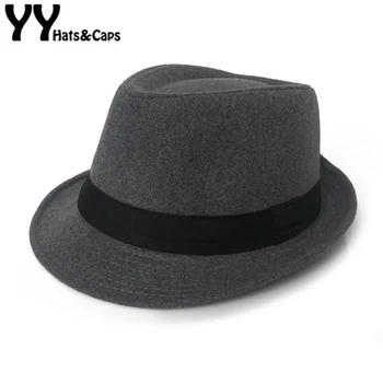 

YY Retro Felt Cap Women Men Fold Trilby Hat Billycock Sag Top Bowler Derby Jazz Fedora Panama Casual Hats FD19025