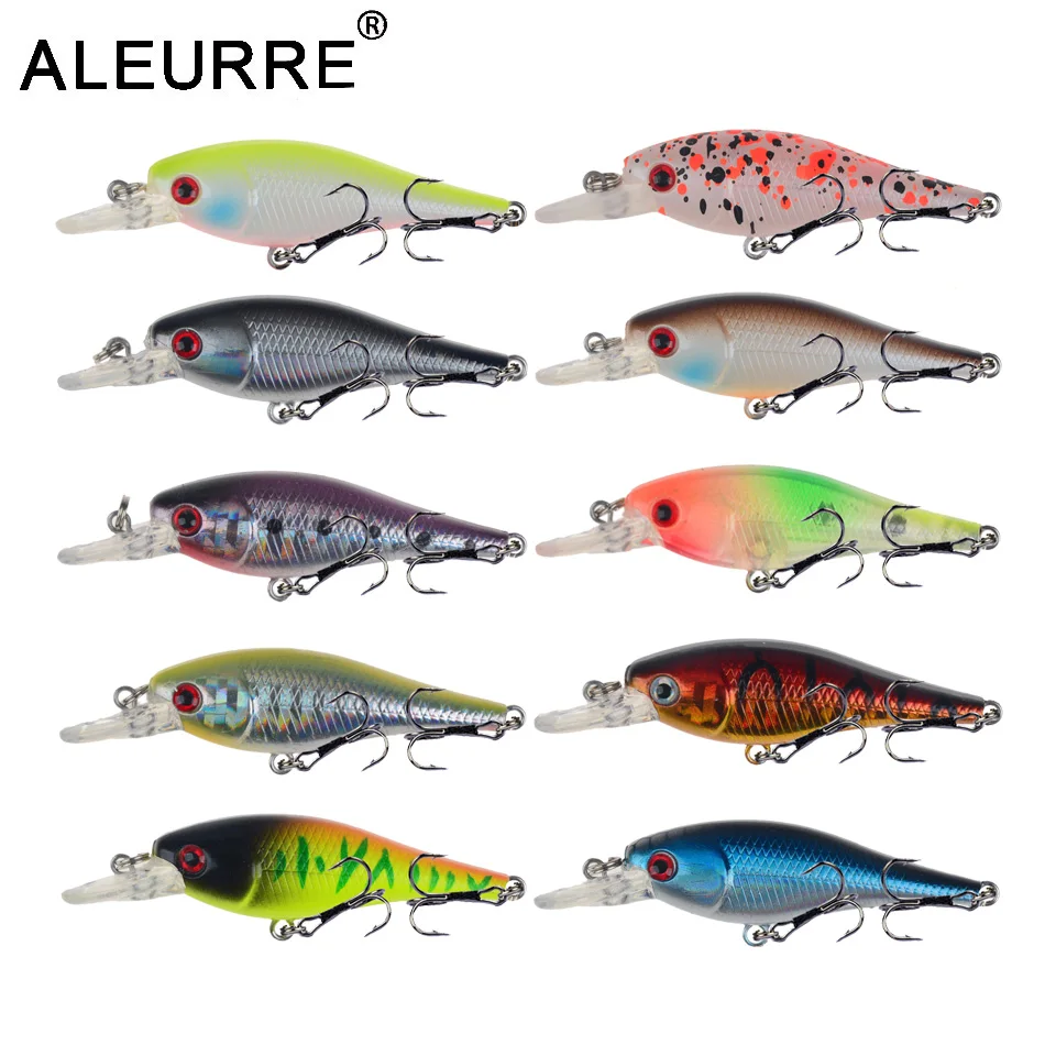 ALEURRE 1 шт. твердый Воблер Topwater Pesca рыболовная приманка 6 5 см/4 8 г искусственные