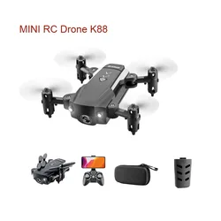 Mini Drones con cámara 4K HD, transmisión de imagen Wifi, 1080P, vídeo en vivo, helicóptero RC, Kit de cuadricóptero, juguetes para niños, KK8