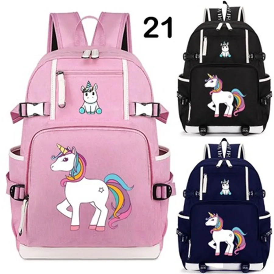 Style 21 Розовый Единорог вытирает Дэдпул езда рюкзак кошка школьная сумка Повседневная Подростковая Студенческая книга дорожные сумки для ноутбуков - Цвет: Style 21