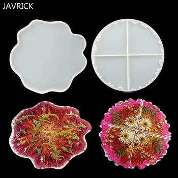 

2Pcs Iregular Wave Large Coaster Resin Molds Puzzle Silicone Mold Resin Epoxy Resin Casting Bowl Cup Mats Mold Art Craft