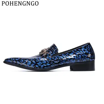 

New luxury Italian fashion Men office shoes women's pointed wedding shoes women's dress party prom shoes Zapatos Hombre