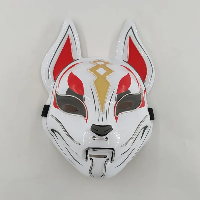 sexy anime cosplay Demon Slayer Glowing EL Wire Mask Kimetsu No Yaiba Characters Cosplay Costume Accessories Japanese Anime Fox Halloween LED Mask funny halloween costumes