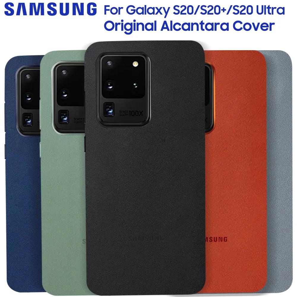 Original Samsung Phone Cover For Galaxy S20 Ultra Plus S20+ Official Genuine  Suede Leather Fitted Luxury Premium Case