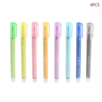 

8 Colors Double Line Outline Pen Highlighter Drawing Fluorescent Marker Kid Gift Drawing Highlighter