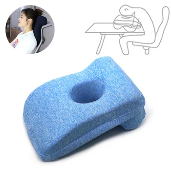 

Nap Sleeping Face Down Pillow Memory Foam Desk Pillow Hollow Design Arm Relax Hand Pillow for Office Sleeper Neck Support HM005