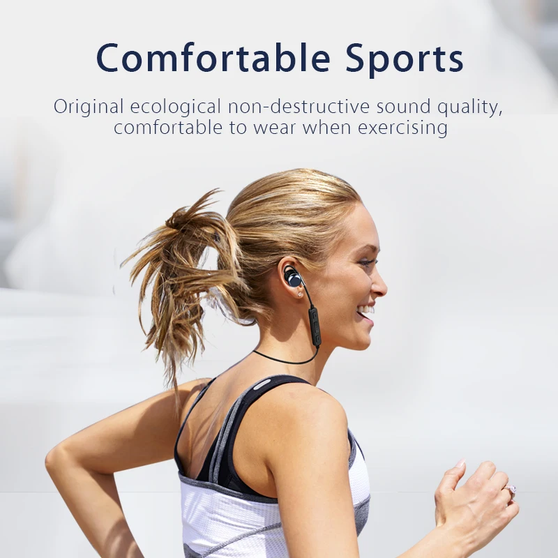 Ampe R6 Sports Bluetooth headset IPX7 waterproof and sweatproof Active Noise Reduction Extra long standby for iPhone Android