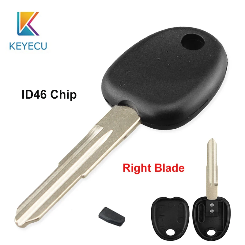 

KEYECU Transponder Ignition Car Key Fob ID46 Chip For HYUNDAI Santa Fe Genesis For Soul HYN14RT14 HYN14PT Uncut Blade