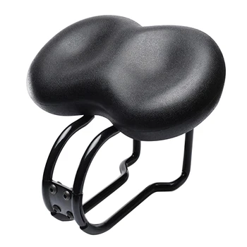

Universal Pad PU Seat Soft Flexible Wide Cushion Durable Mountain Bike Cycling Noseless Shockproof Bicycle Saddle Big Bum Road