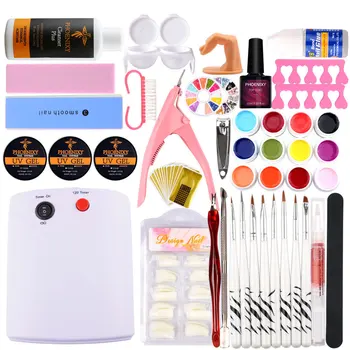 

Manicure Set UV Gel Polish Set 36W UV Dryer Lamp For Nail Art Sets UV Brushes Nail Extension Kit UV Gel Kit Manicure Nail Set