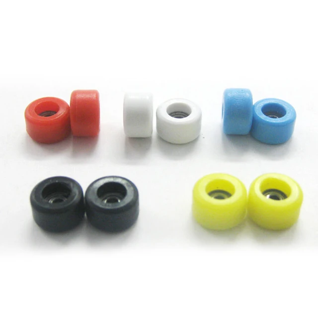 4Pcs/Set New Urethane CNC Bearing Wheel For Wooden Fingerboard Wheels Arrivals Professional PU+Metal roda skate accesorios 2