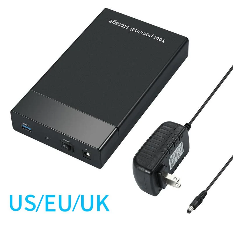 Pаспродажа 3,5 корпус для жесткого диска USB 3,0 на SATA III 6 Гбит с внешний корпус для жесткого диска SSD HDD Чехол Поддержка 3,5 2,5