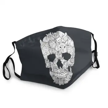 

Cat Skull Horror Skull Men Women Reusable Face Mask Anti-Bacterial Dust Mask Protection Mask Respirator Mouth Muffle