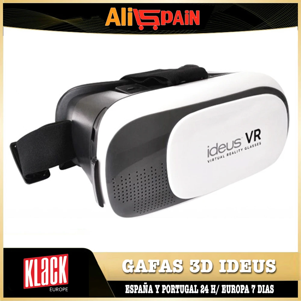 Accesorios Blanco Gafas 3D Realidad Virtual Bluetooth Panoramica Ideus Caja Estéreo Lentes BLU Ray Todos los Klack