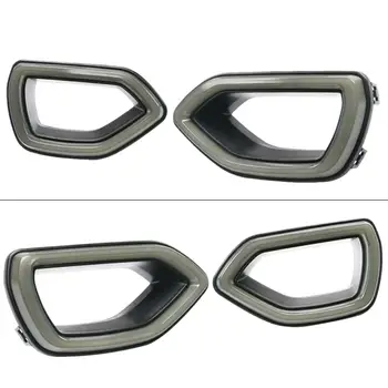 

Fits 15-19 Car lights Grille Smoke 1 set Decor Decoration Fashion 2020
