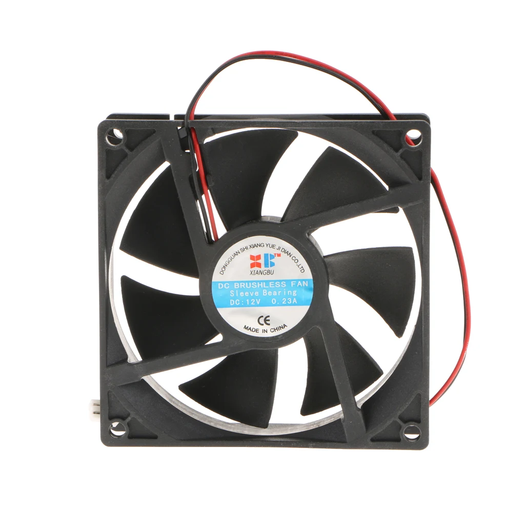 2Pieces 92mm Sleeve Bearing Quiet Desktop PC Case Fan for CPU Coolers and Radiators Computer Cases Fans