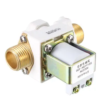 

uxcell G1/2 Water Solenoid Valve AC 220V N/C Normally Closed Male Thread Inlet Valves with Filter
