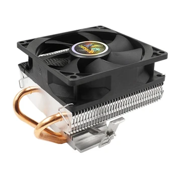 

LANSHUO 2 Copper Tube Down Blowing CPU Radiator 775Amd1155 Small Case Desktop Computer 1366 CPU Fan