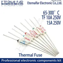 TF fusible térmico RY 10A 15A 250V temperatura 65C 85C 100C 105C 100C 120C 130C 152C 165C 172C 185C 192C 200C 216C 240C 280C 300C