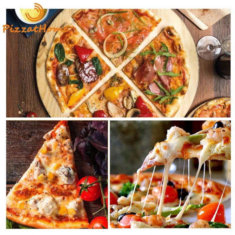 Stainless Steel Pizza Wheel Knife Smooth Rotating Pizza Slicer Cutter Wheel Knife Non Slip Wooden Handle PizzAtHome