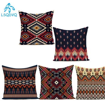 

Decorative Throw Pillows Case Boho Colorful Geometric Mandala Pillow Cushion Cover for Sofa Home Decoration Capa De Almofadas