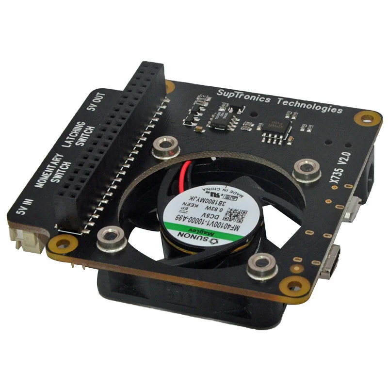 New X735 V2 0 Power Management Board Temperature Control Fan For Raspberry Pi 4 3B 2