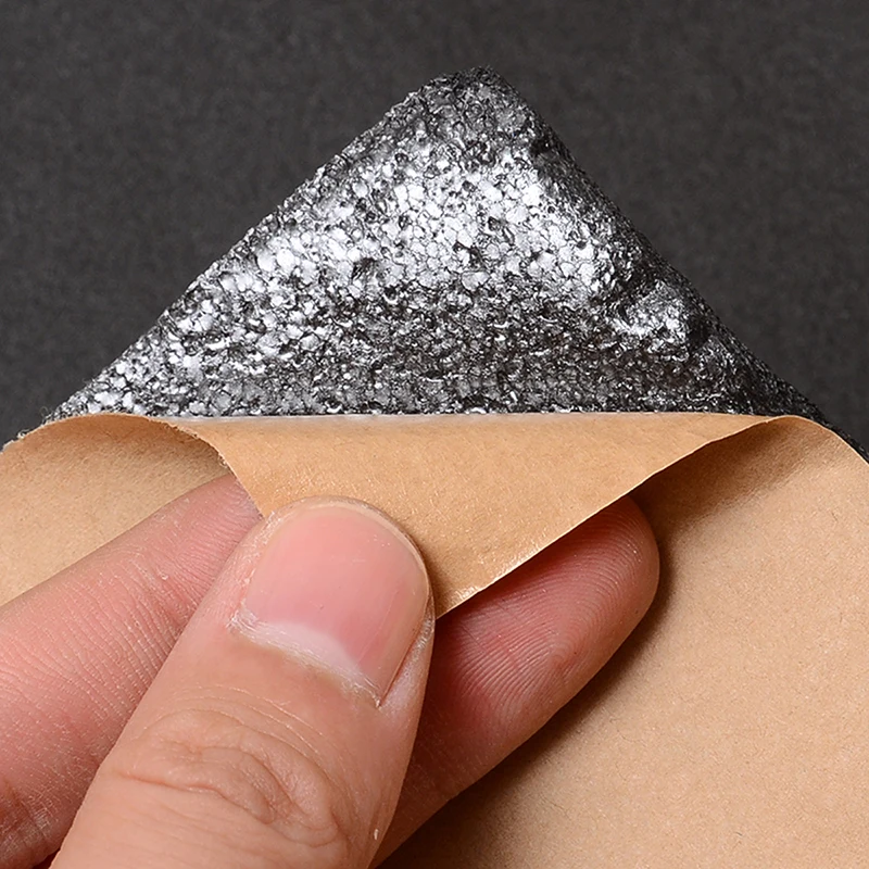 1 Roll 200cmx50cm 5mm Car Sound Deadener Mat Noise Bonnet Insulation Deadening Hood Engine Firewall Heat Aluminum Foam Sticker