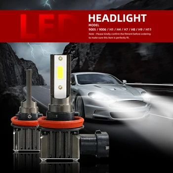 

H7 LED Super Bright COB Chip H1 H4 H11 9005 HB3 9006 HB4 Led Headlight Bulbs Hi-Lo Beam 12V 6000LM 6500K AutoLamp Accessories