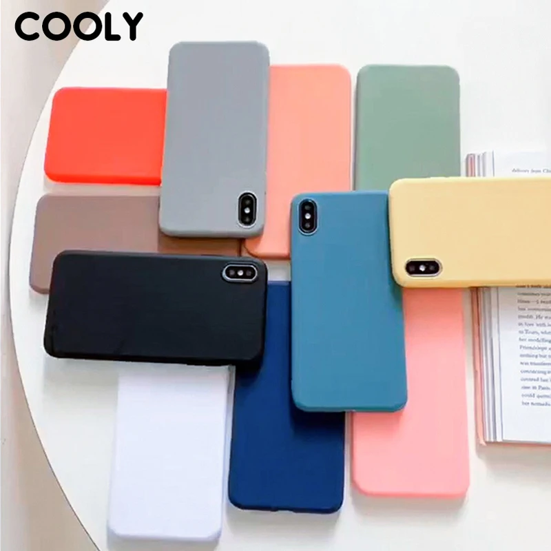 COOLY Candy Color Case For Samsung Galaxy A50 A40 A70 A20 A30 A60 Back Cover on M10 M20 Shell SKin Soft TPU Silicone Phone Coque | Мобильные