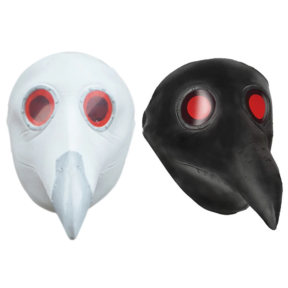 

New Latex Halloween Masks Party Steampunk Plague Doctor Mask Comfortable Costume Long Nose Bird Beak Gothic Cosplay Props