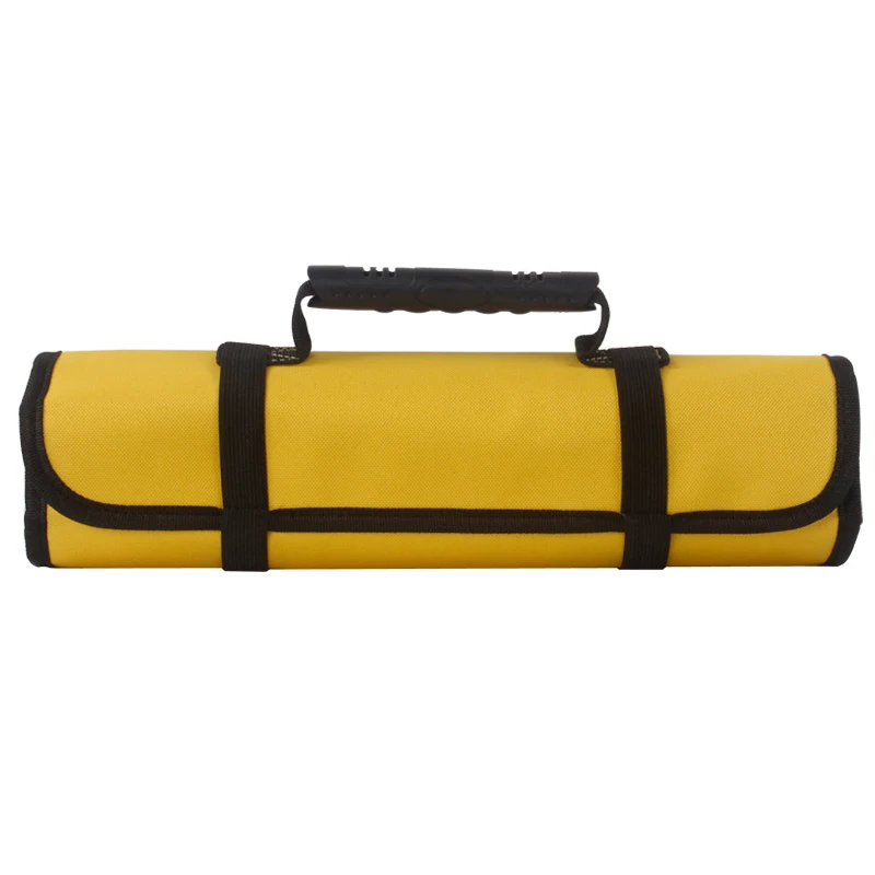 rolling tool chest High Quality Oxford Canvas Folding Wrench Bag Tool Roll Storage Pocket Tools Waterproof Storage Hand Tool Bag trolley tool box Tool Storage Items