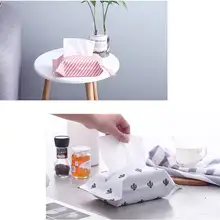 Портативный хлопковый и льняной держатель коробки для салфеток бумажный навесной домашний декор коробки для путешествий бумажный мешок ткань для дома автомобиля