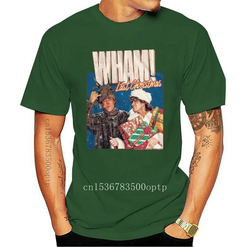 Wham Last Christmas Album Cover Art Men S T Shirt Pop Music Merch George Michael Large Size Tee Shirt T Shirts Aliexpress