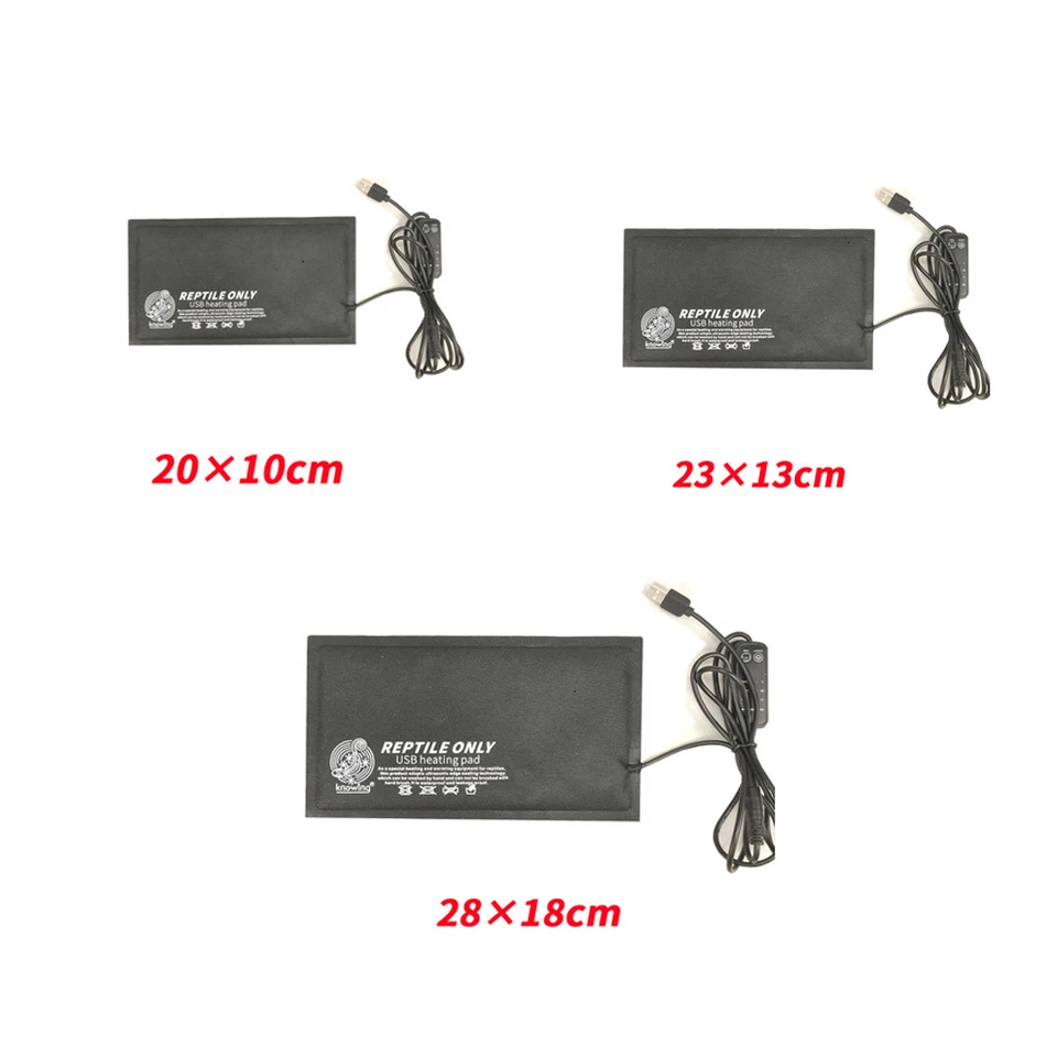 Tappetino Riscaldante Per Rettili DONGKER - USB 5V, 3 Temperature (35-45&deg;C), Impermeabile, Per Terrari